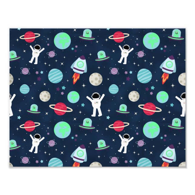 Foto Ilustración de patrón espacial (Frente)