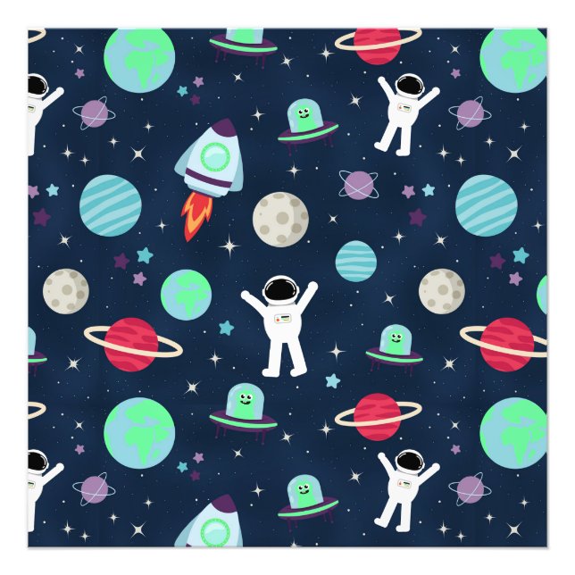 Foto Ilustración de patrón espacial (Frente)
