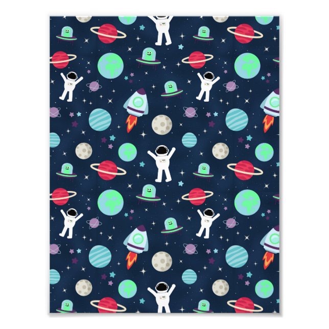 Foto Ilustración de patrón espacial (Frente)