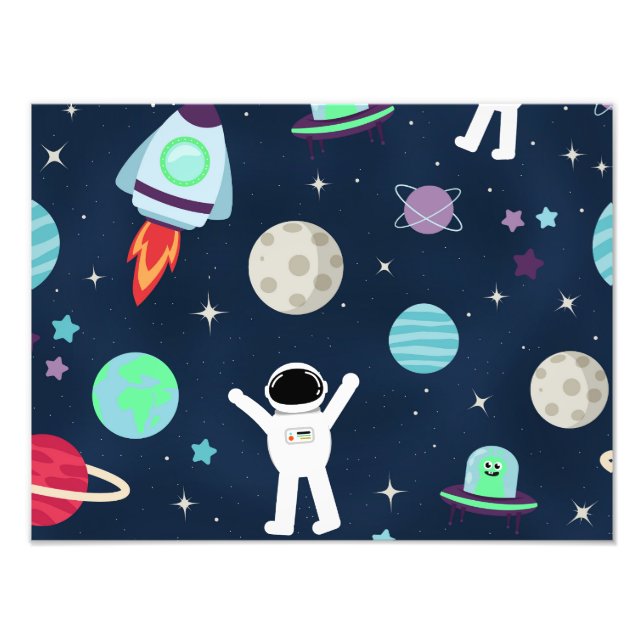 Foto Ilustración de patrón espacial (Frente)