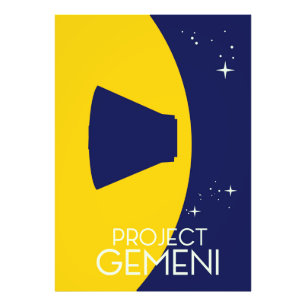 Foto ilustración del arte espacial del Proyecto Gemini