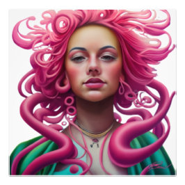 Foto Ilustración del arte Retrato de Manga PopArt Psico