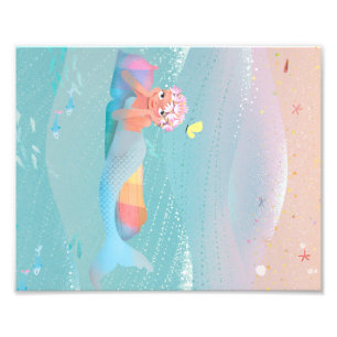 Foto Ilustracion lindo del día de las sirenas en la