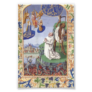 Foto Ilustración medieval de San Bernardo de Clairvaux
