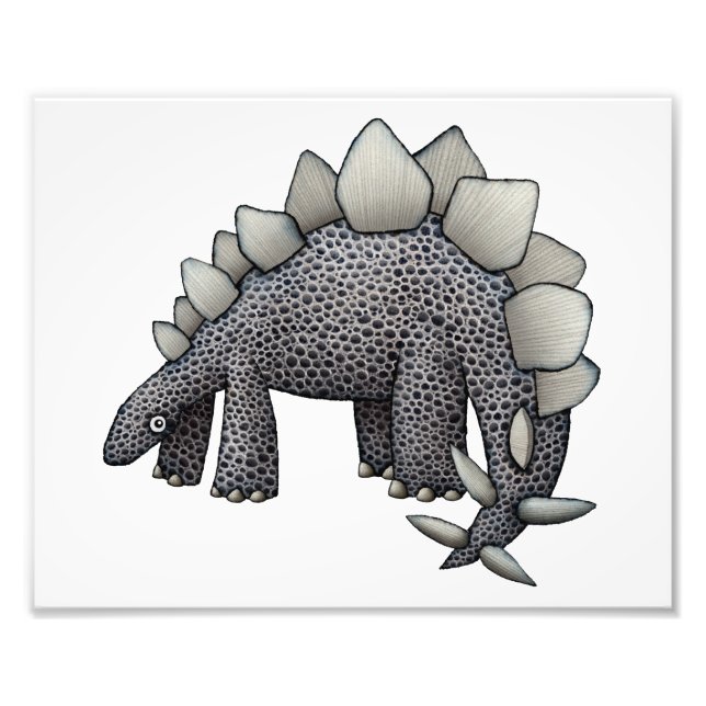 Foto Ilustracion Stegosaurus (Frente)