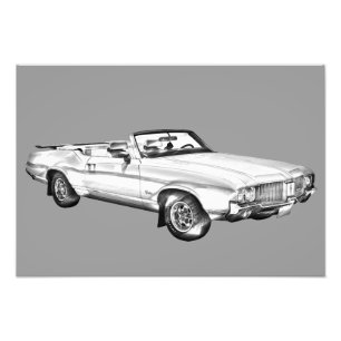 Foto Ilustracion supremo 1971 del coche del machete de