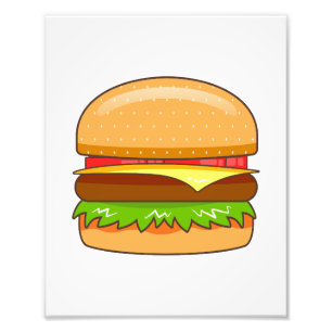 Foto Ilustración vectorial de hamburguesa