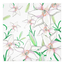 Ilustracion White Lilies