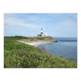 Foto imagen clásica del faro de montauk