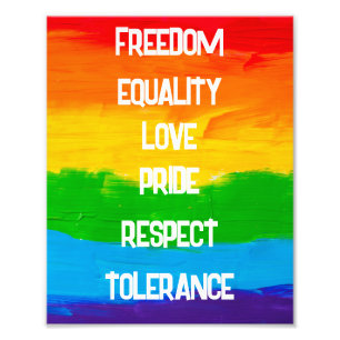 Foto Imagen con bandera LGBT arcoiris impresa   Orgullo