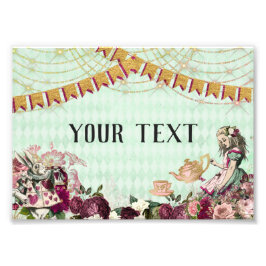 Foto Imagen de Alice in Wonderland Tea Photo Print