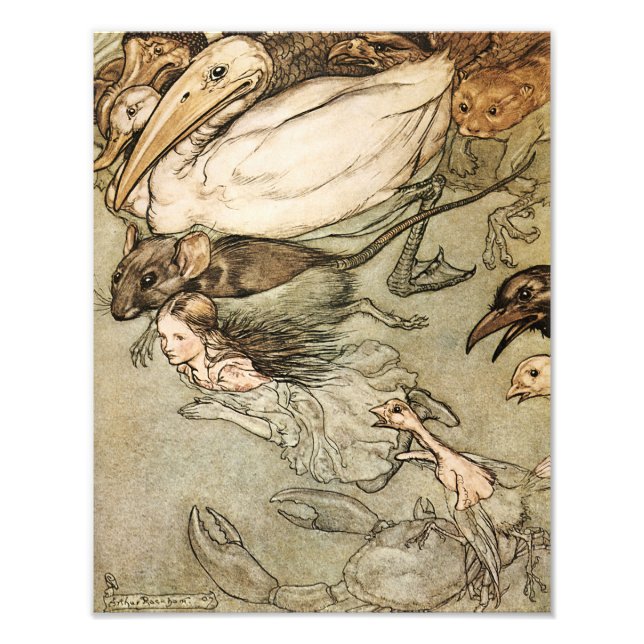 Foto Imagen de Arthur Rackham de 1907 "The Pool of Lear (Frente)