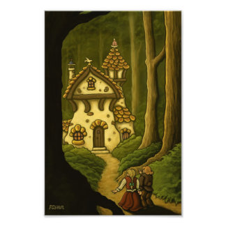 Foto imagen de cuento de hadas de hansel y gretel