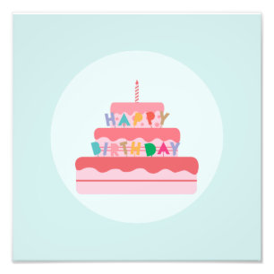 Foto Imagen de Happy Birday Photo Print