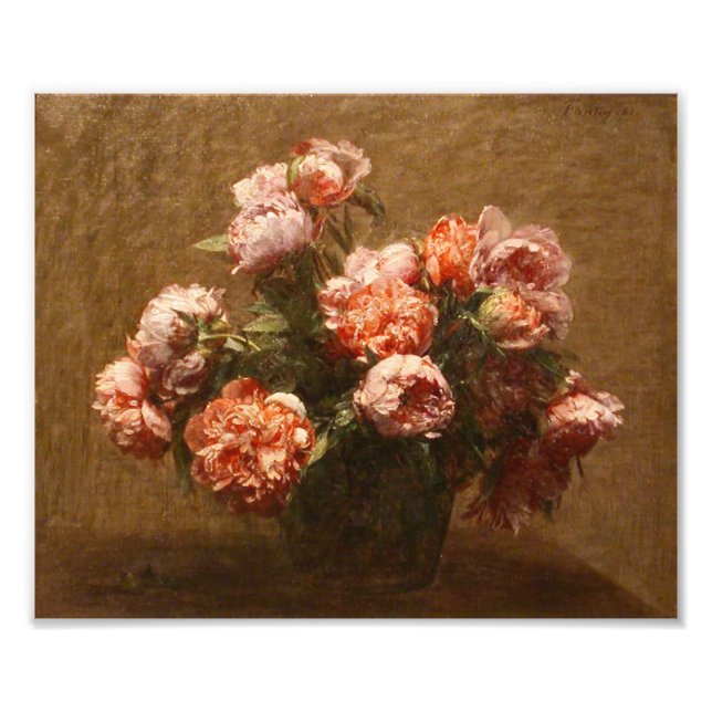 Foto Imagen de Henri Fantin-Latour Vase de Peonies (Frente)