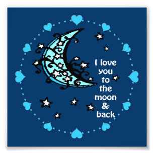 Foto imagen de luna azul