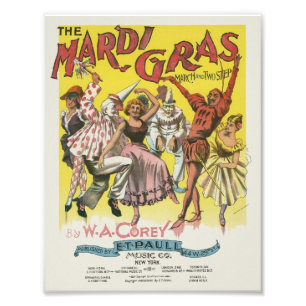 Foto Imagen de Mardi Gras Poster