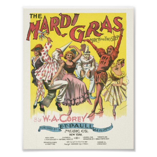 Foto Imagen de Mardi Gras Poster (Frente)