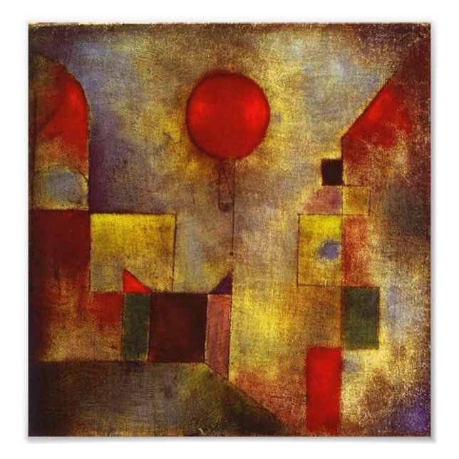 Foto Imagen de Paul Klee Red Balloon (Frente)