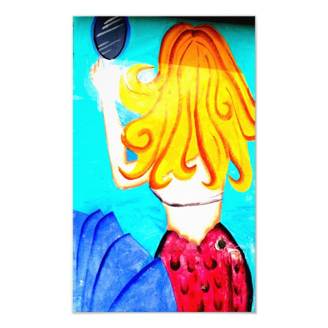 Foto imagen de sirena rubia (Frente)