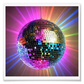 Foto imagen digital de una bola de disco