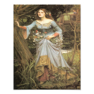 Foto Imagen impresa de John William Waterhouse "Ophelia