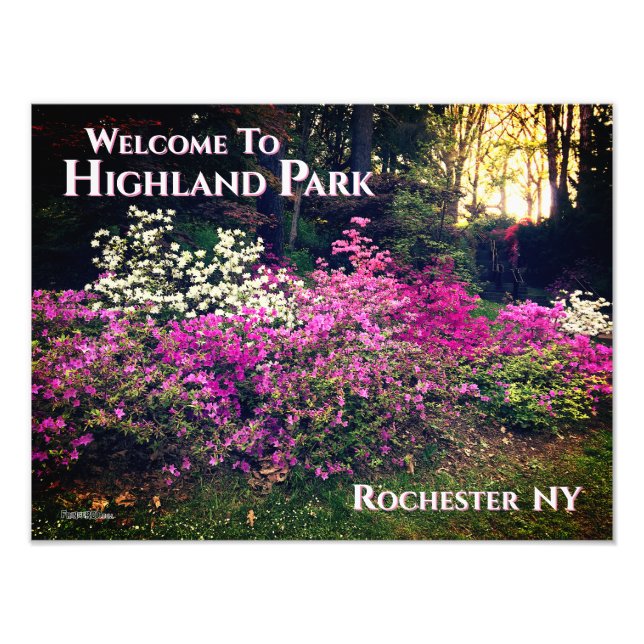 Foto impresa - Bienvenidos a Highland Park Rochest (Frente)