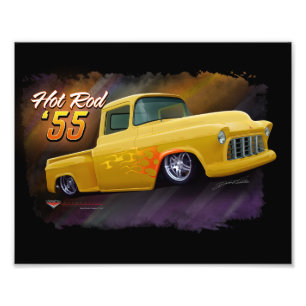 Foto Impresión 1955 del camión de Chevy