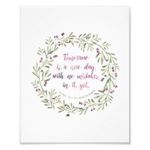 Foto impresión 8x10 - Anne de aguilones verdes cita