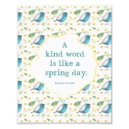 Foto Impresión 8x10 - Cita sobre amabilidad