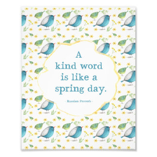 Foto Impresión 8x10 - Cita sobre amabilidad