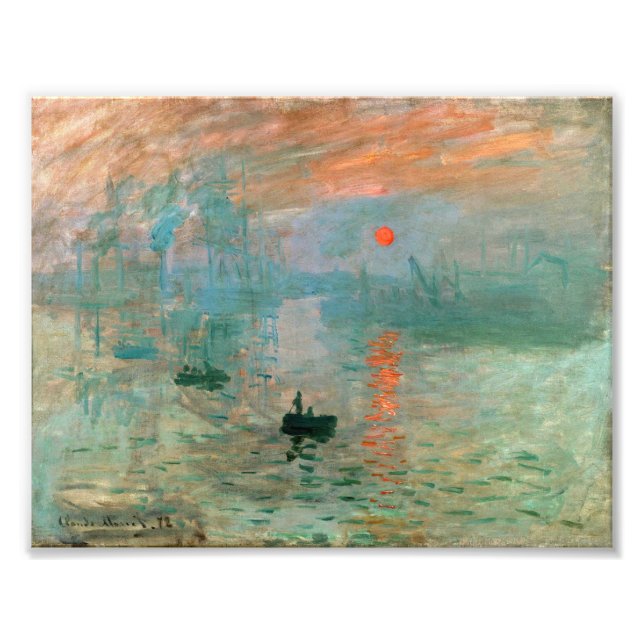 Foto Impresión, amanecer de Claude Monet (Frente)