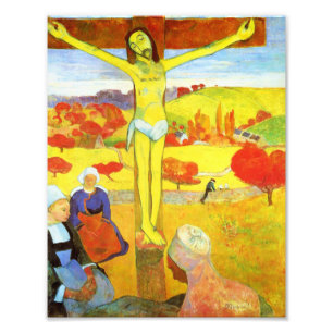 Foto Impresión amarilla de Gauguin Cristo