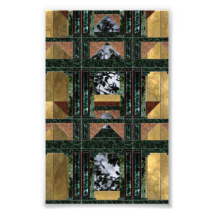 Foto Impresión antigua del arte de la naturaleza de la