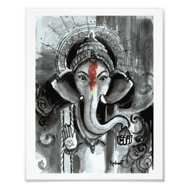 Foto Impresión artística - Aashirwad Ganesha (Frente)