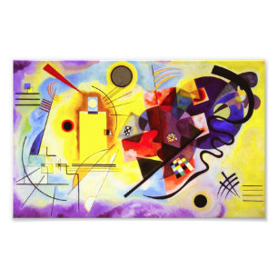 Foto Impresión azul amarillo kandinsky
