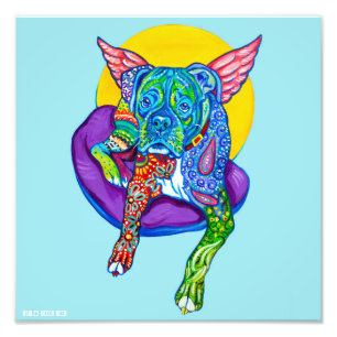 Foto Impresión de Alebrijes Boxer de 12 x 12"