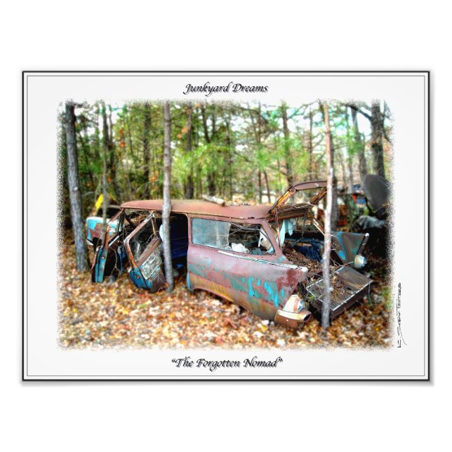 Foto Impresión de arte de chatarral del Chevy Nomad de  (Frente)