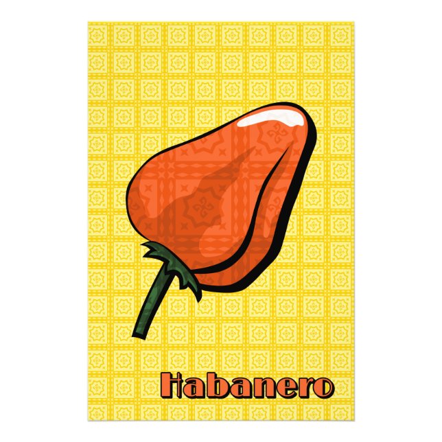 Foto Impresión de arte de Pepper chile de Habanero (Frente)