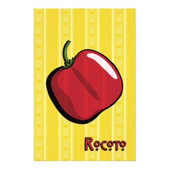 Foto Impresión de arte de pimienta para chile de Rocoto (Frente)
