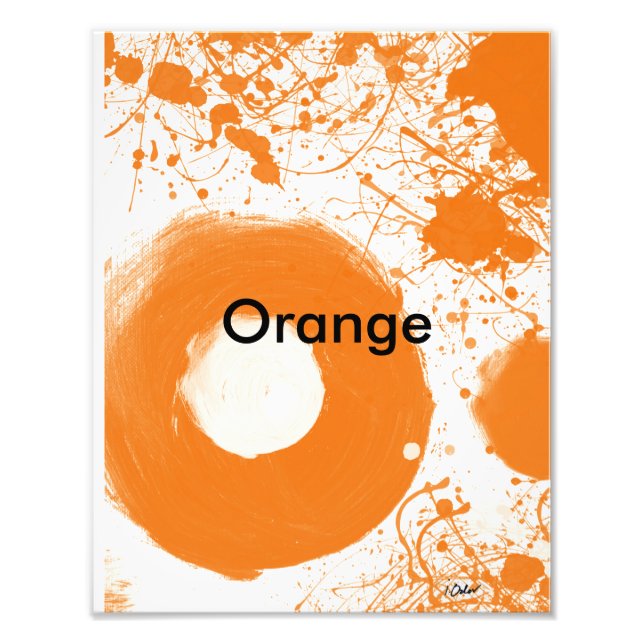 Foto Impresión de arte naranja (Frente)