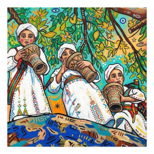 Foto Impresión de arte popular amazig de Ahwash marroqu