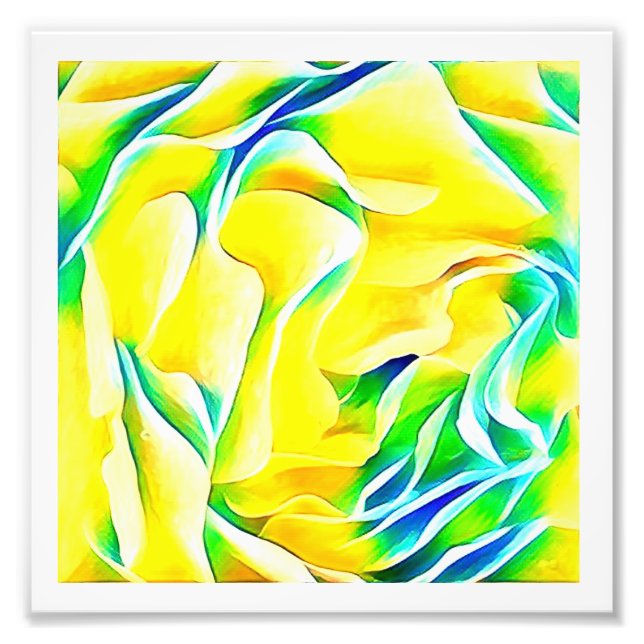 Foto Impresión de arte rosa amarillo (Frente)
