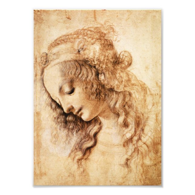 Foto Impresión de cabeza de Da Vinci (Frente)