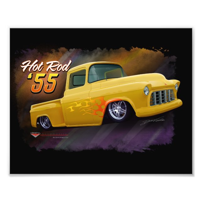 Foto Impresión de camiones Chevy 1955 (Frente)