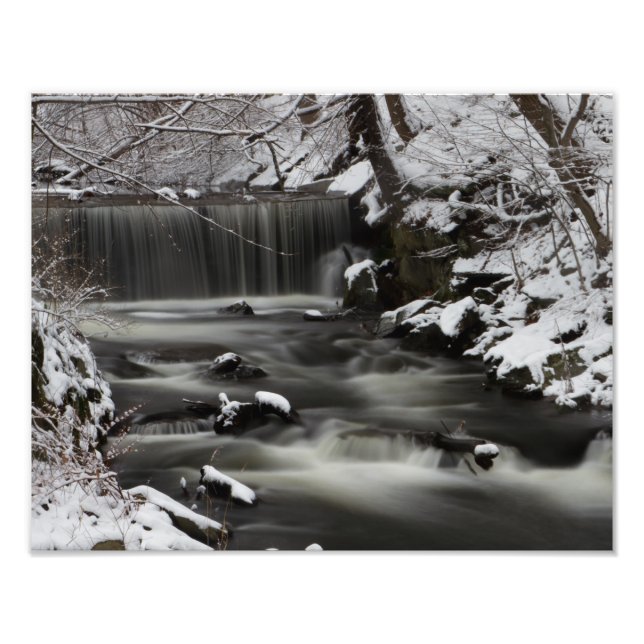 Foto Impresión de cascada de invierno (Frente)