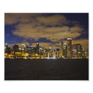 Foto Impresión de cielo nocturno de Chicago