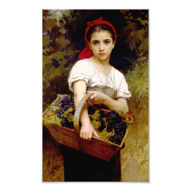 Foto Impresión de cosecha de Bouguereau (Frente)