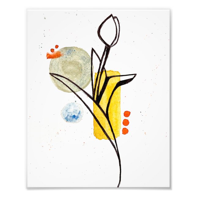 Foto Impresión de flor de agua (Frente)