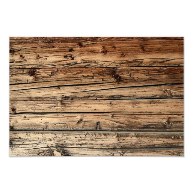 Foto Impresión de fondo de textura de madera de roble a (Frente)
